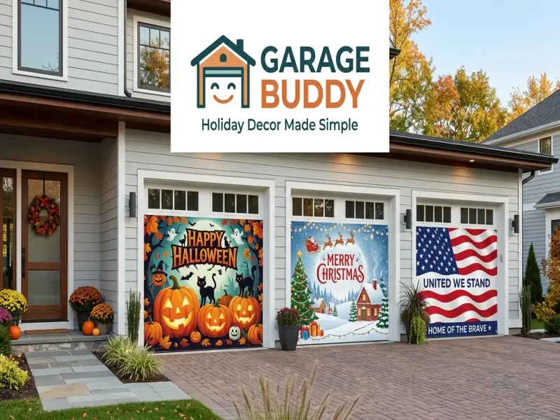 Best Garage Buddy Garage Door Covers for Halloween Christmas and Year Round Home Style